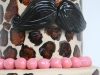 Leopard spots baby shower cake