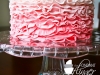 Ombre Pink Ruffle Cake