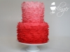 Valentine's Ruffle Ombre Cake 2