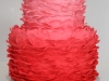 Valentine's Ruffle Ombre Cake 3