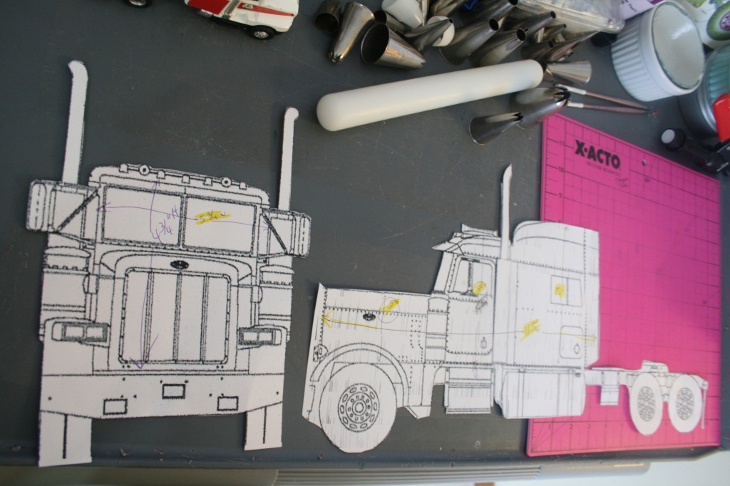 Truck blueprints to scale