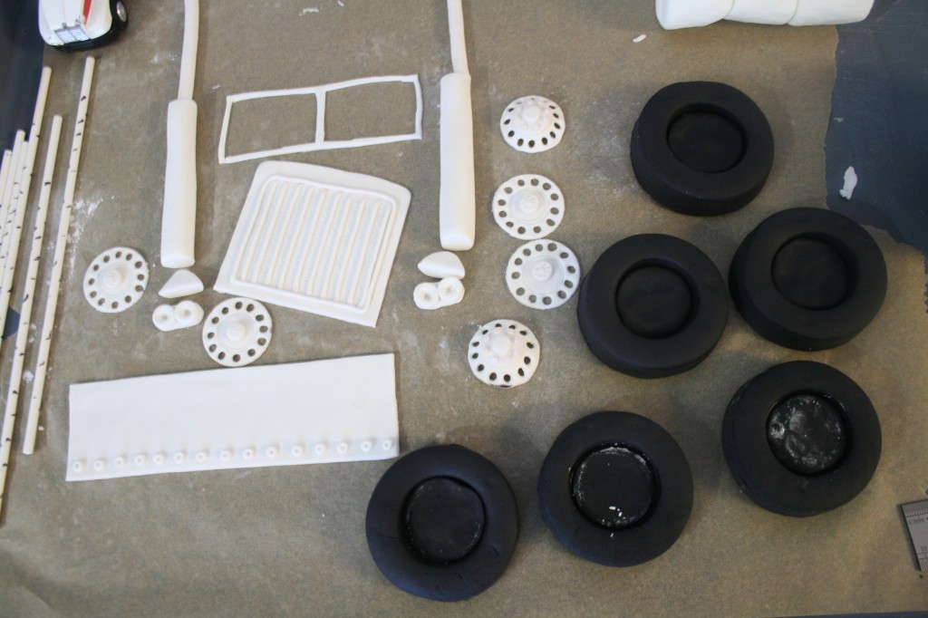 Truck parts drying