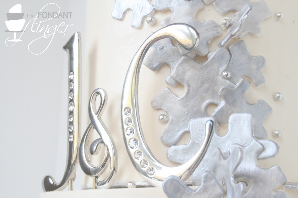 Initial Detail Puzzle Cake