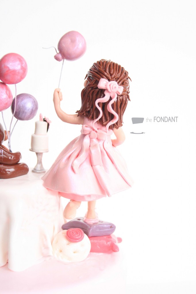 Pink Dress Girl Back