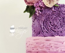 Buttercream Purple Ombre Cake