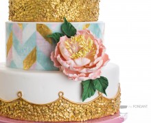 Gold Sequins Cake