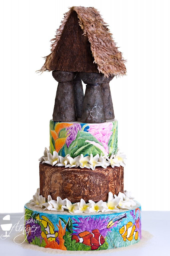 Fondant Flinger Guam Cake for Cake Masters Magazine - Photography by Lee Lopez