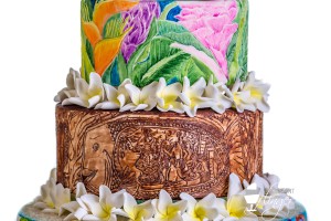 Fondant Flinger Guam Cake Close Up - Photography by Lee Lopez